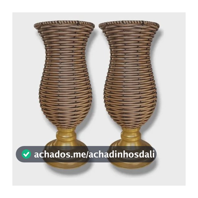 Mn Decor Kit 2 Taças 40cm Junco - Decoração Para Casa