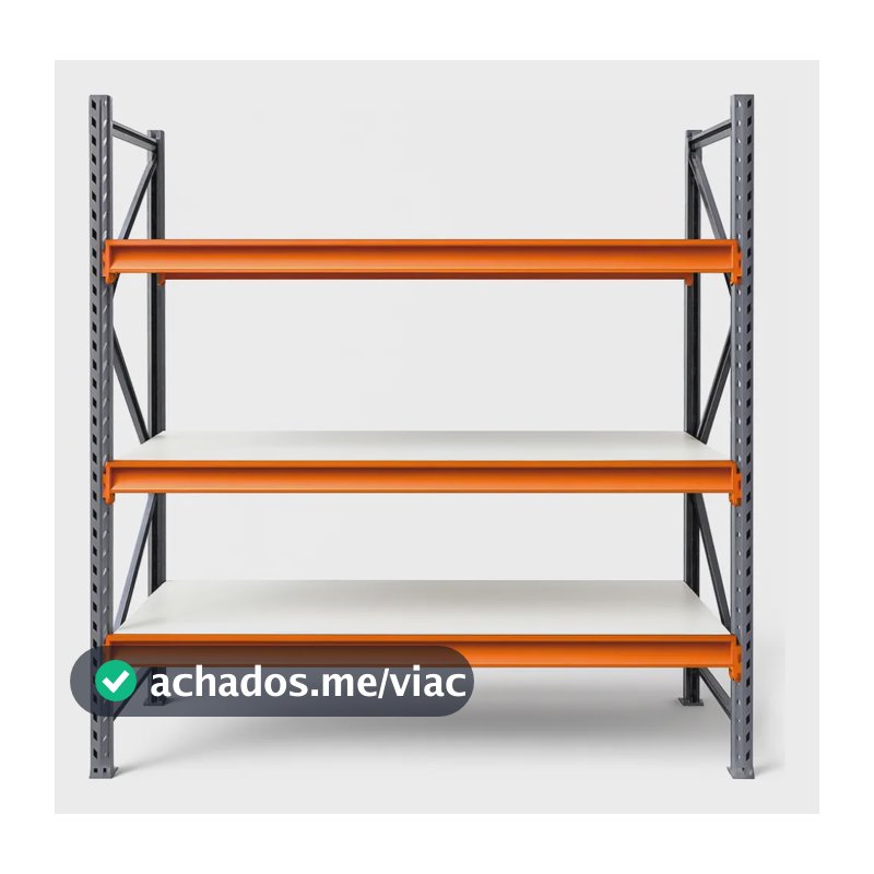 Mini Porta Pallet Palete Inicial Slim Com Mdf  200x180x80 Não Possui