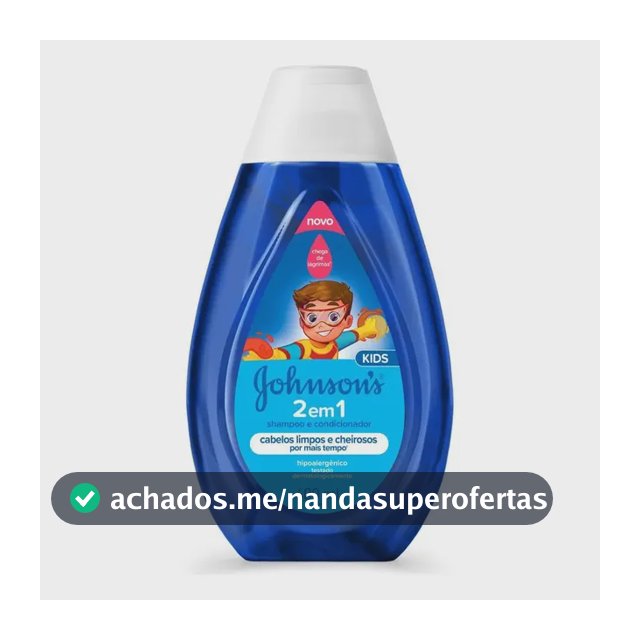 2 em 1 Shampoo e Condicionador Infantil JOHNSON’S 400ml