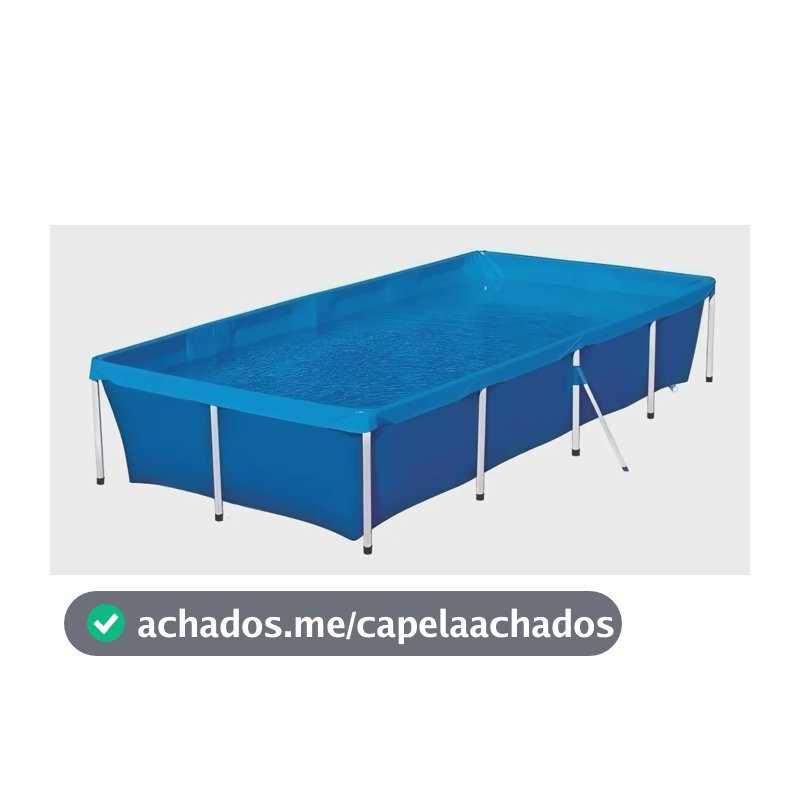 Piscina 3.000 Litros Botafogo - Aço Resistente, Lona Pvc Durável E Fácil De Montar