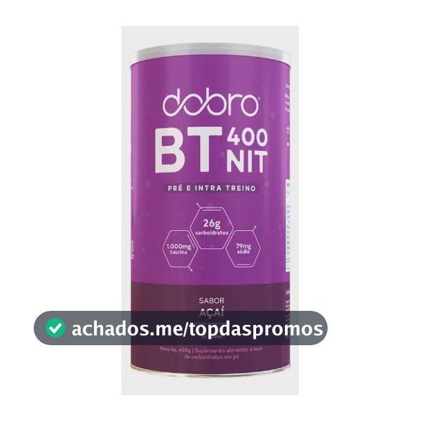 Suplemento em pó Dobro Sport Protein Carboidrato,Nitrato sabor Açaí x 450g