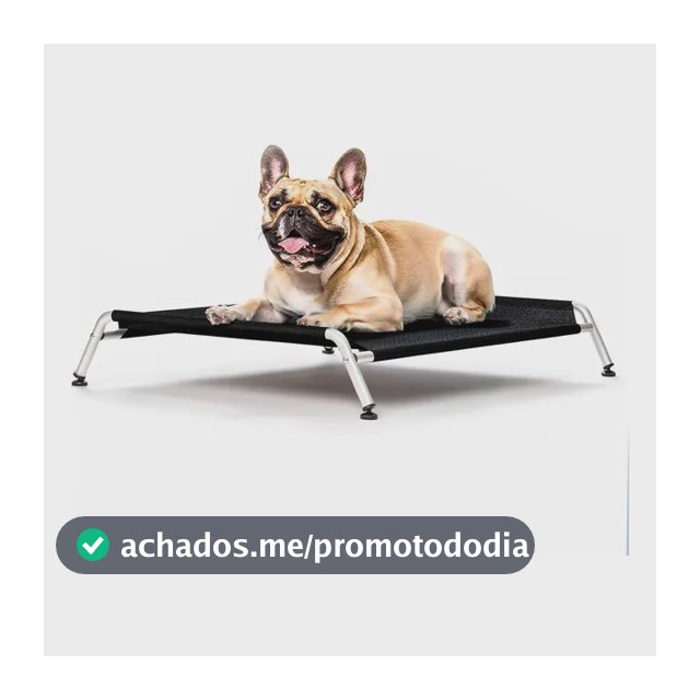 Cama Para Cachorro Médio Pet Suspensa Elevada 75x50 Até 35kg preto