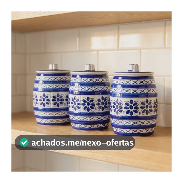 Pote Porcelana Monte Sião Açucar Bolacha Porta Mantimento  Azul