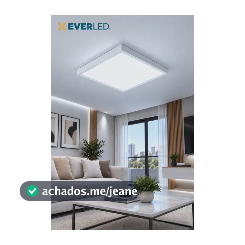 Kit 10 Painel Plafon Led 48w 60x60 Sobrepor Alumínio Everled 127/220v Branco Frio 6500k