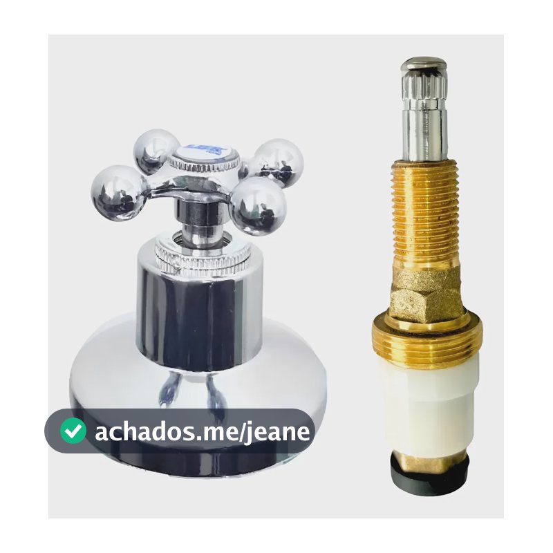Reparo Para Chuveiro Completo C/acabamento Padrão Deva Metal