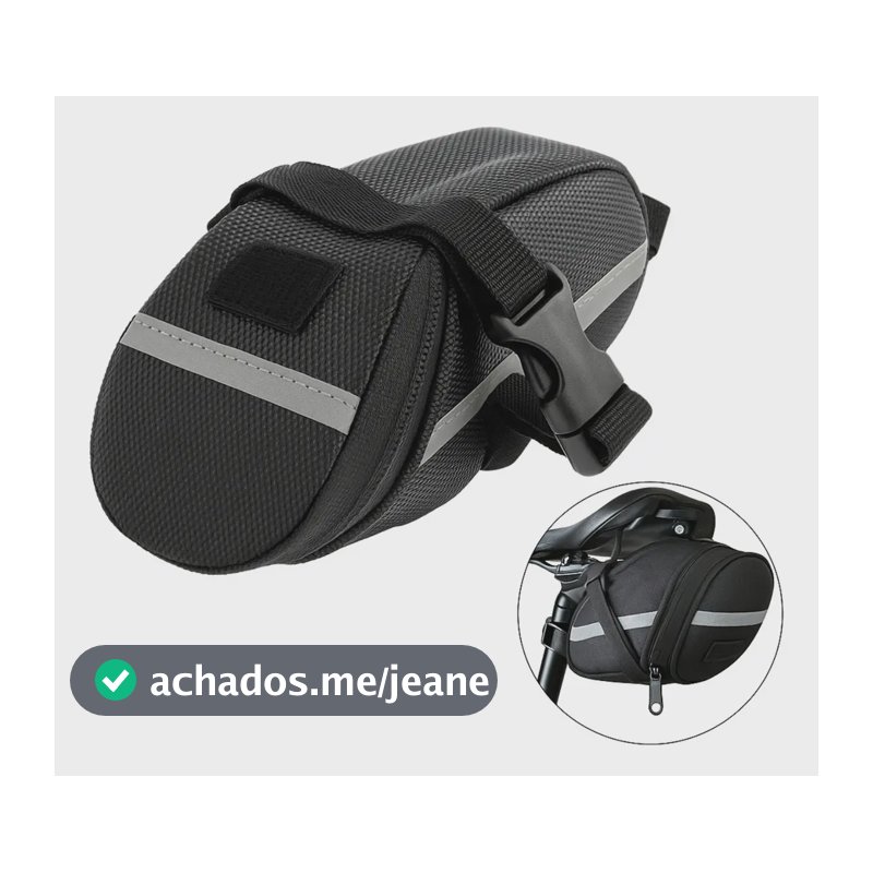 Bolsa De Selim Para Bike C/ Refletor Impermeável Case Para Banco De Bicicleta Com Faixas Refletivas Porta Objetos Ferramentas Tumblr