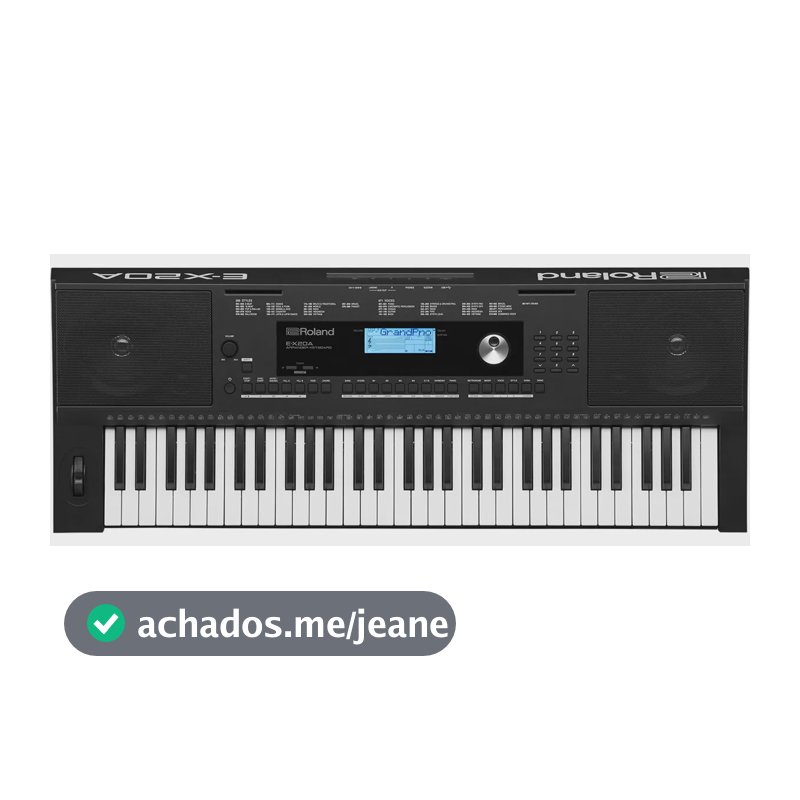 Teclado Roland Ex-20a Preto 61 Teclas Arranjador