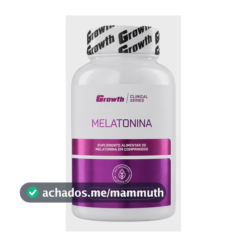 Melatonina (0.21mg) 200 Comprimidos Growth Supplements Sem Sabor