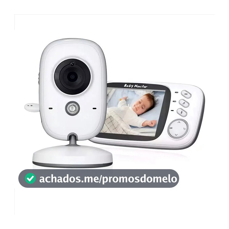 Baba Eletrônica Baby Monitor Vb603 Visão Noturna Dual Audio Cor Branco Estary Shop
