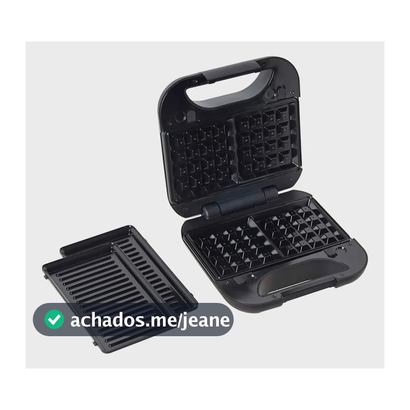 Grill/sanduicheira E Máquina Waffle 2 Em 1 Black+decker 220v