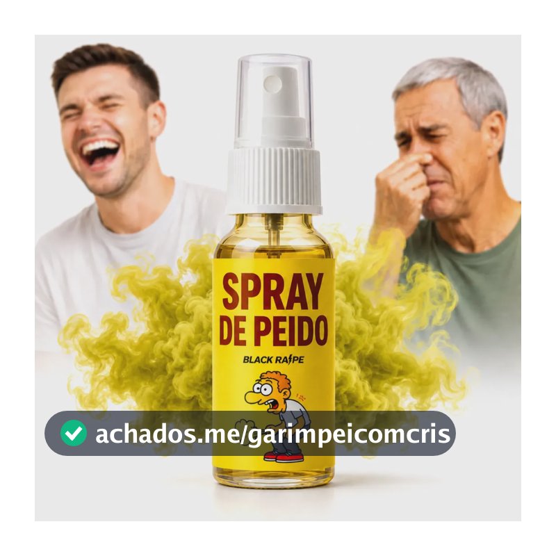 Spray Pum Peido Fedorento Pegadinha Viral Trollagem Brincadeira Perfume Fedido - Marca Black Raipe
