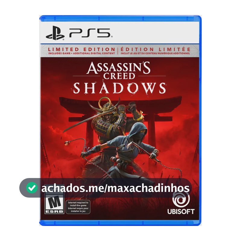 Sombras de Assassin's Creed - Ed. Limitado ao PS5 Exclusive