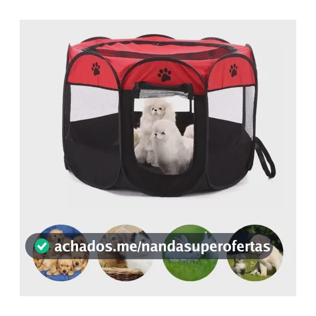 Casinha Pet Cercado Dobrável Portátil Cachorro Gato Coelho