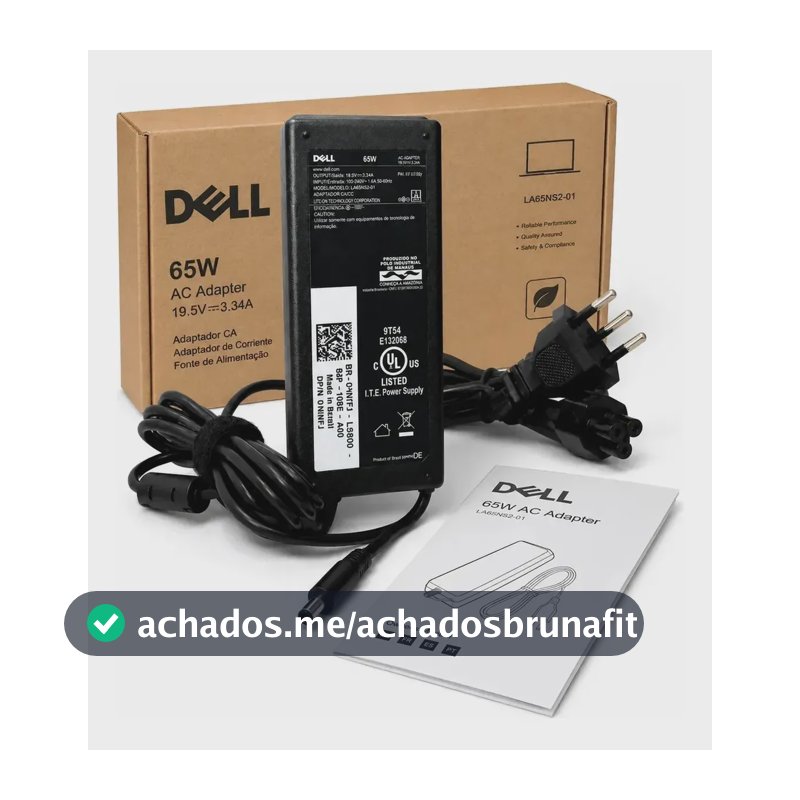 Fonte Carregador Notebook Dell Inspiron 15 5000 (5566) Preto