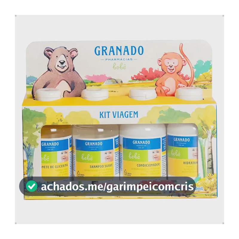 Kit Viagem Miniaturas Granado Bebê Tradicional 4 x 60ml