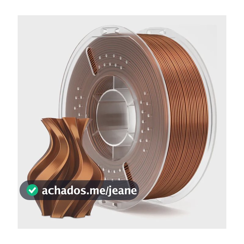 Filamento Pla Silk Elegoo 1.75 Mm 1kg Metálico Impressora 3d Red Copper - Cobre