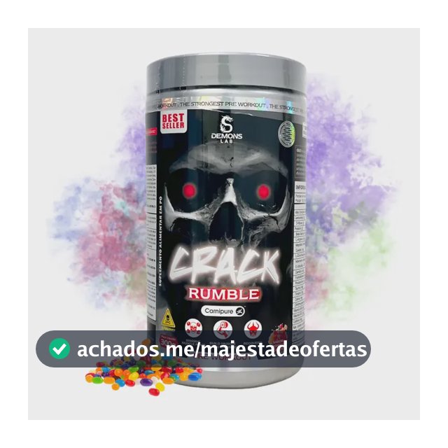 Pré Treino Crack 300g - Demons Lab Sabor Yellow Madness Yellow Madness