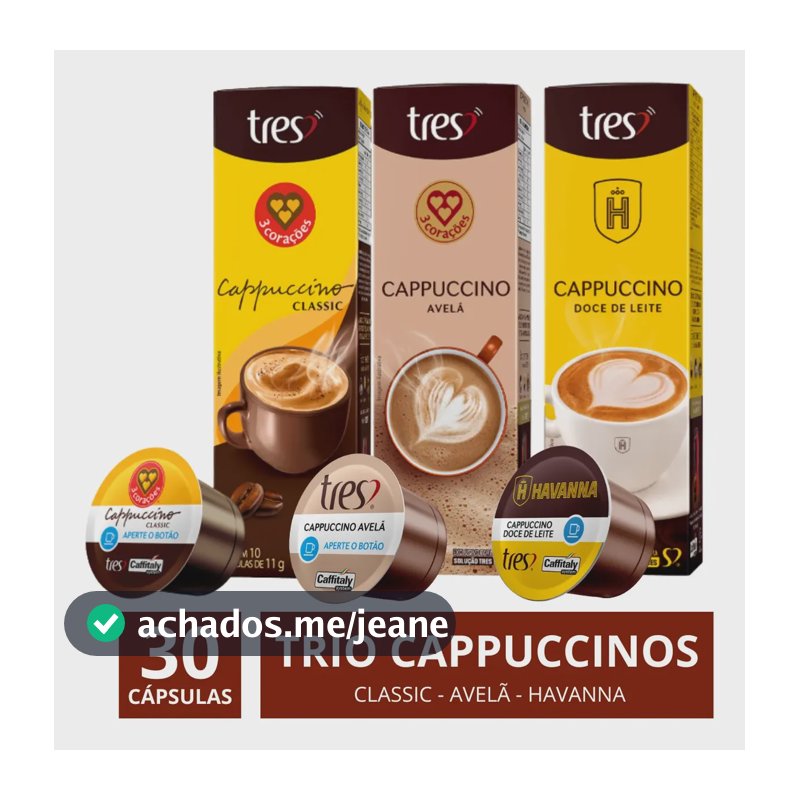 Kit 30 Capsulas 3 Corações