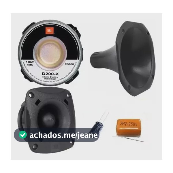 Kit Driver Jbl D200x + Tweeter St200 + Corneta + Capacitores