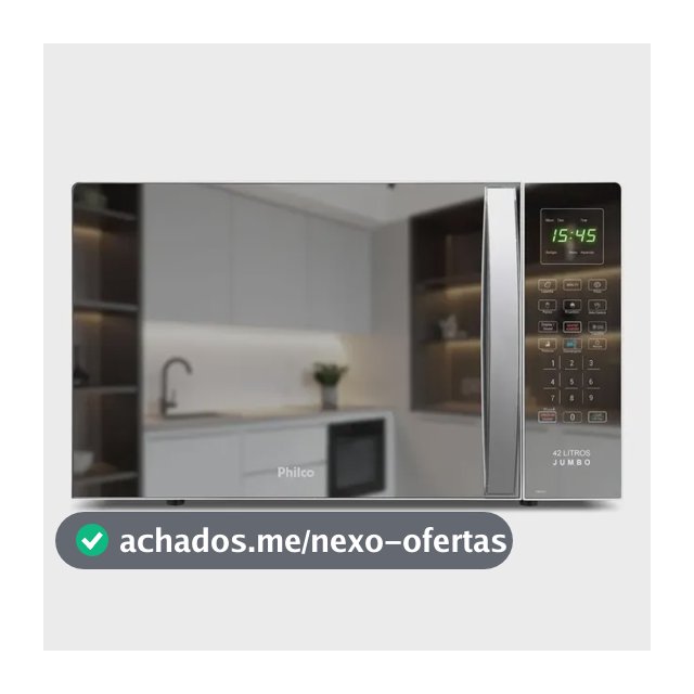 Micro-ondas Philco 42L 1560W com Tira Odor e Menu Fit PMO42EB