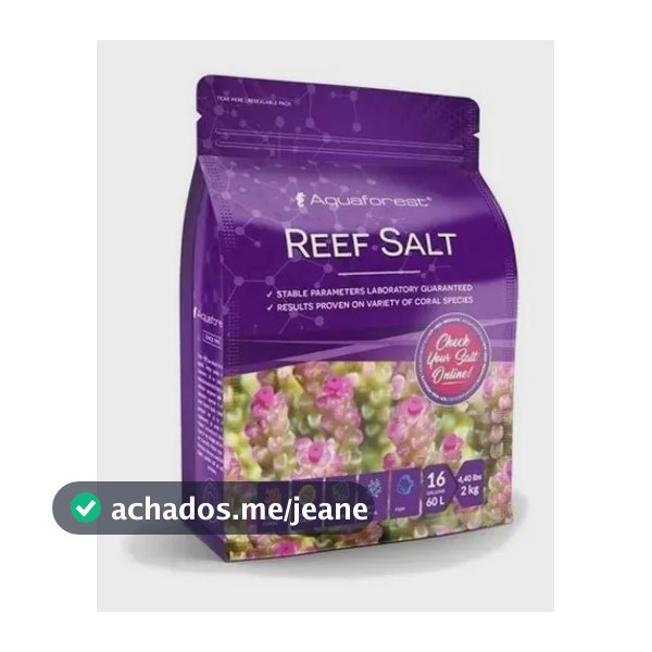 Sal Marinho Aquaforest Reef Salt 2kg Para Aquário De Recife