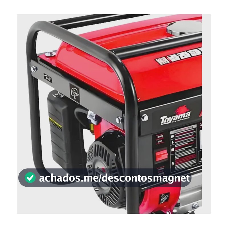 Gerador Toyama TG3200CXR 3,1KVA Bivolt Gasolina 7HP Silencioso
