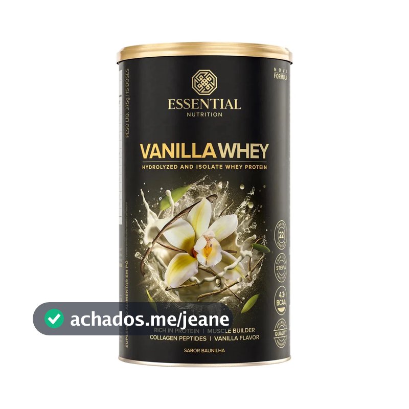 Vanilla Whey Essential Nutrition 375g Baunilha