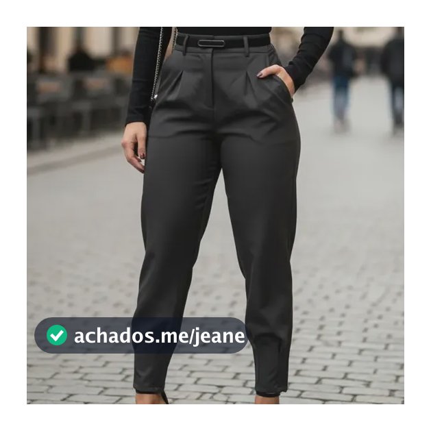 Calça Alfaiataria Feminina Skinny Casual Social Trabalho