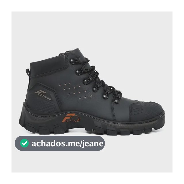 Bota Masculina Bico Pvc Coturno Trabalho Botina Segurança