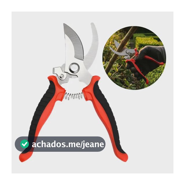 Tesoura Poda Galhos Jardinagem Alicate Profissional Aço Inox - Bondu