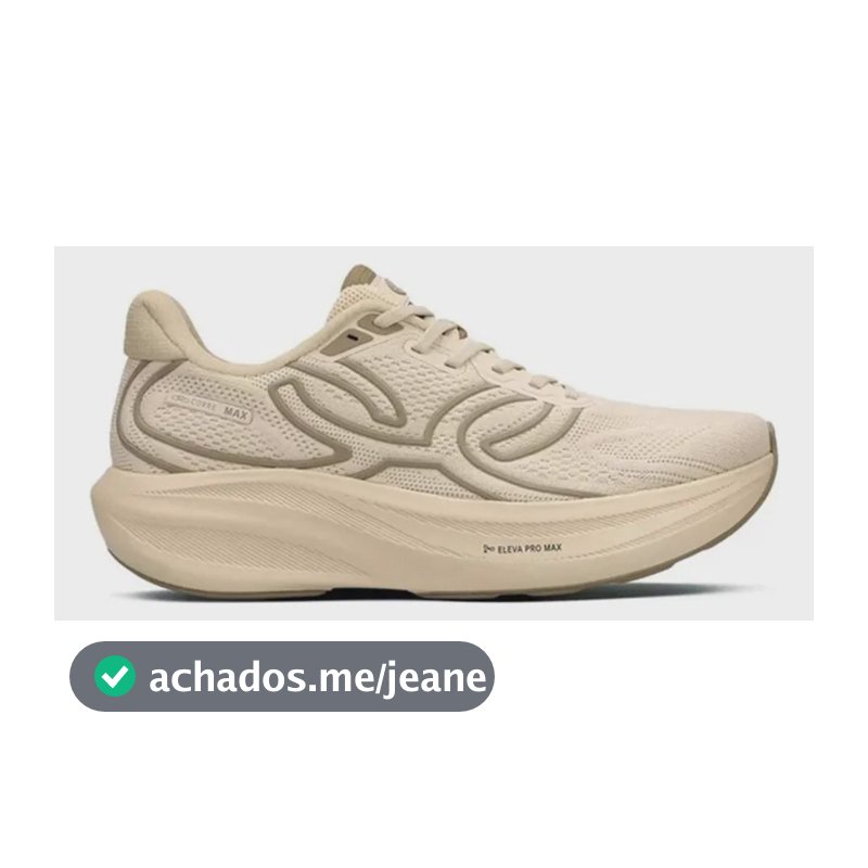 Tênis Feminino De Corrida Corre Max Olympikus Bege 35 Br