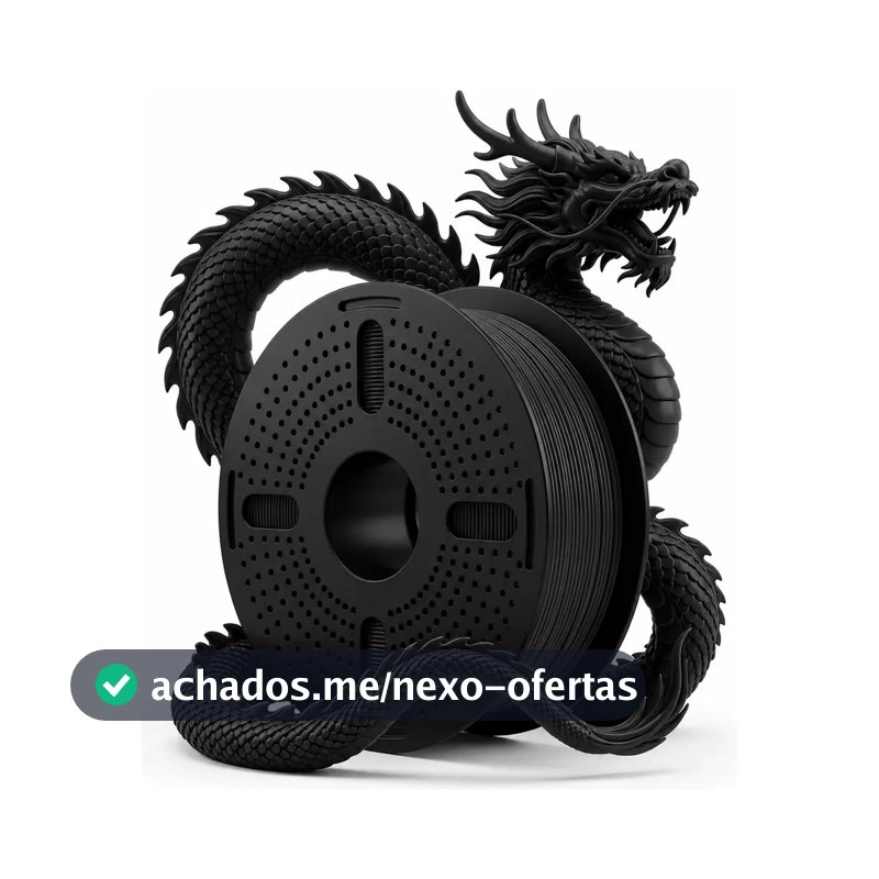 Filamentos Impressora 3d Print Pulse 1 Kg Pet G 1.75mm Cor: Preto