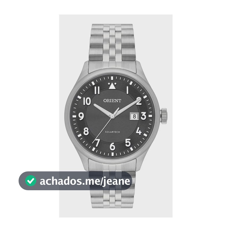 Relógio Orient Masculino Mbss1518 G2sx Casual Solar Prateado Prateado