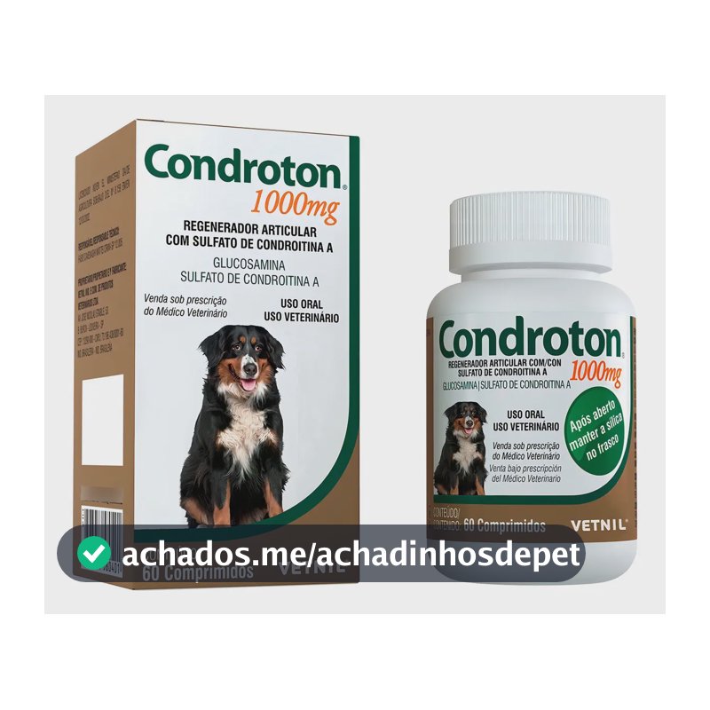 Condroton Regenerador Articular Vetnil Comprimidos 1000mg