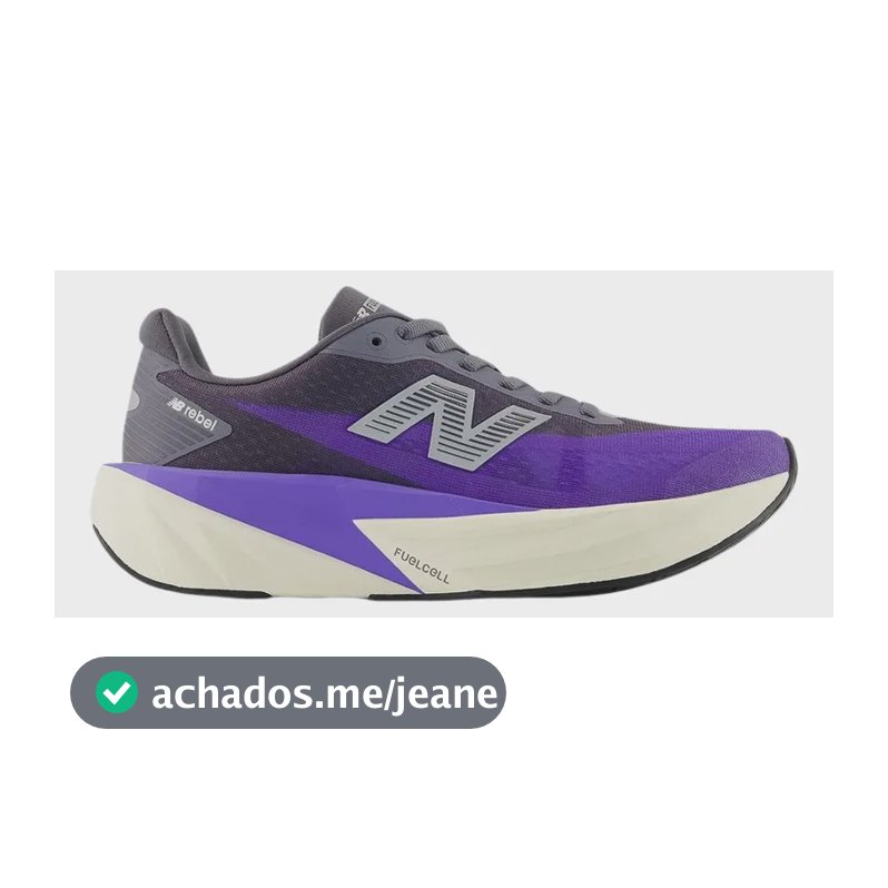 Tênis New Balance Fuelcell Rebel V5 Feminino - Roxo C/cinza Roxo Liso 37,0 Br