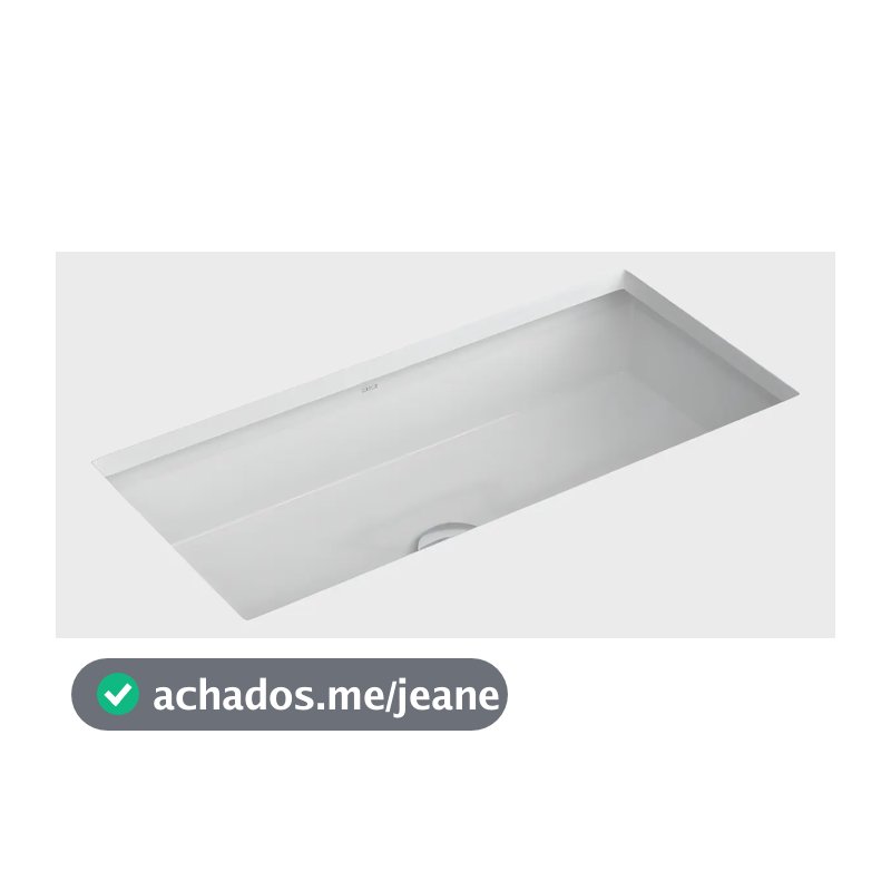 Cuba de Embutir Retangular Deca 31x59cm Branco Linha L - L.1071.17