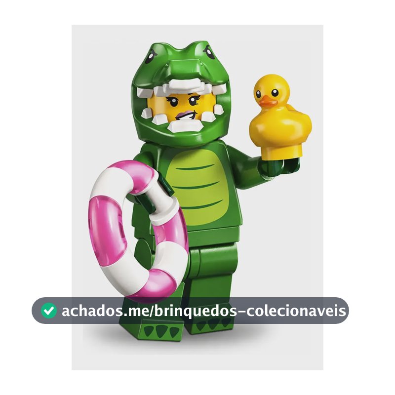 Lego Minifigures 71051 Série 28 Jacaré Crocodile Costume 1