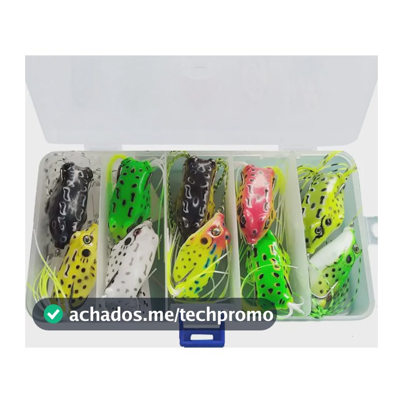 10 Isca Artificial - Frog Sapo Anti Enrosco Sapinho Iscas Rã
