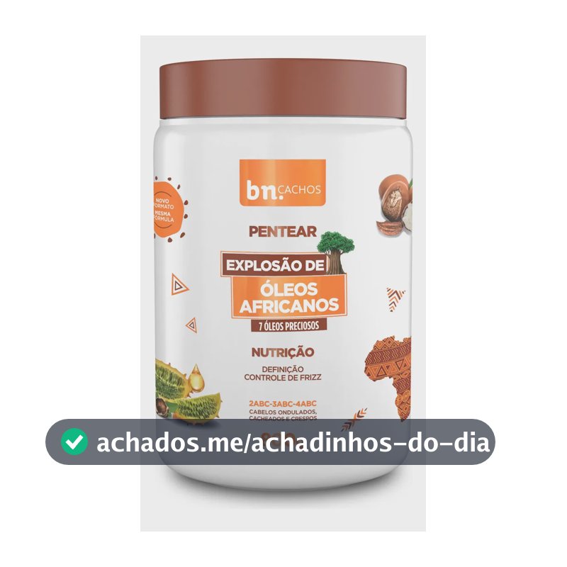 CCreme de Pentear Explosão de Óleos Africanos 800g | bn.Cachos