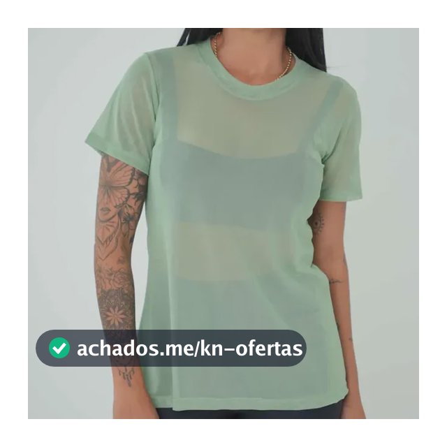 Blusa Tule Camiseta Feminina Academia Fitness
