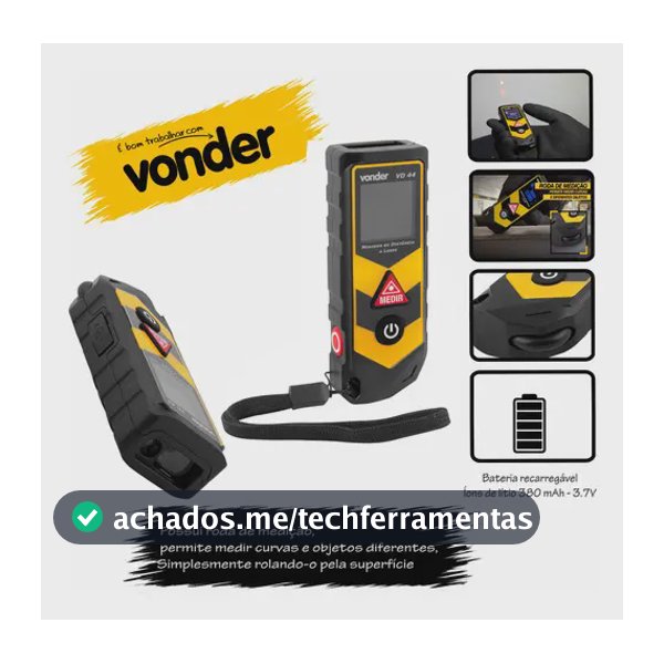 Trena Laser Vonder 40m Vd44