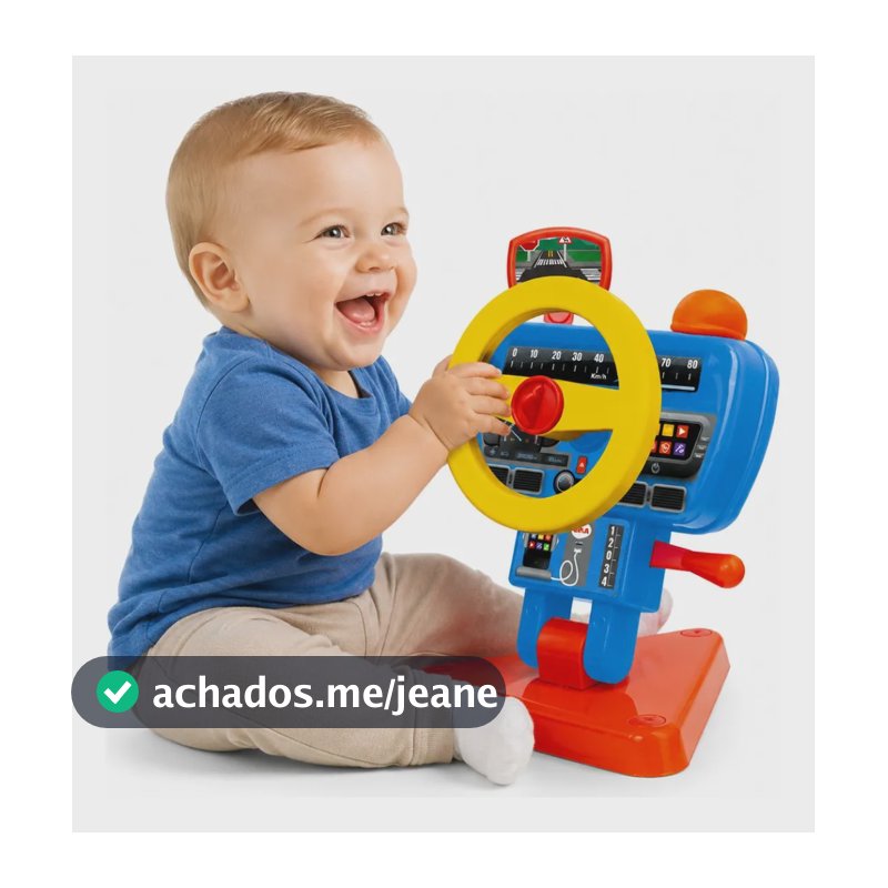 Volante Fom Fom Brinquedo Infantil Didatico P/ Crianças Elka
