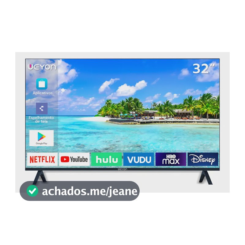 Smart Tv 32'' Led Hd Weyon Tv 60hz 32wdsnbx 100/240v