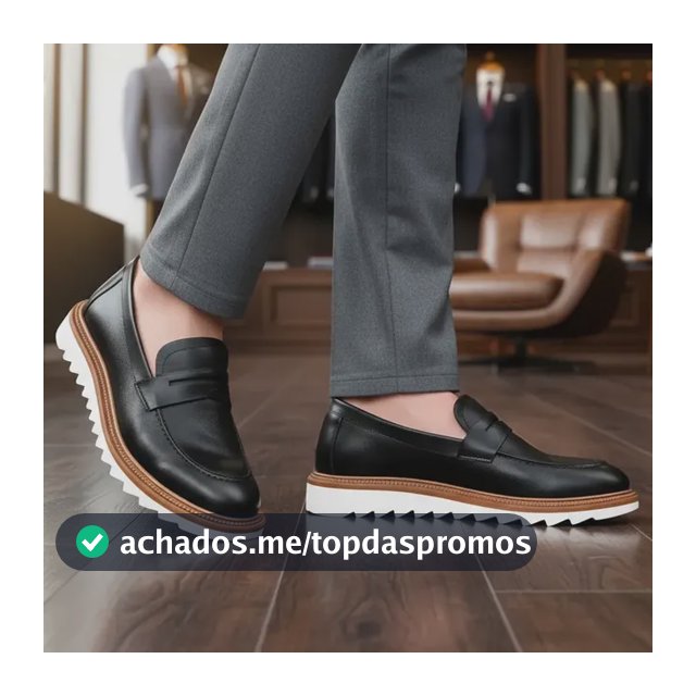 Sapato Mocassim Loafer Gugi Tratorado Conforto Premium Leve