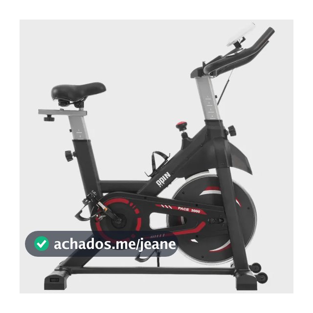 Bicicleta Ergométrica Para Spinning Mecanica 8kg Odin Fit Cor Preto/Vermelho