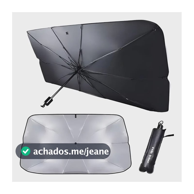 Quebra Sol Para Brisa Carro Protetor Solar Guarda Chuva Uv
