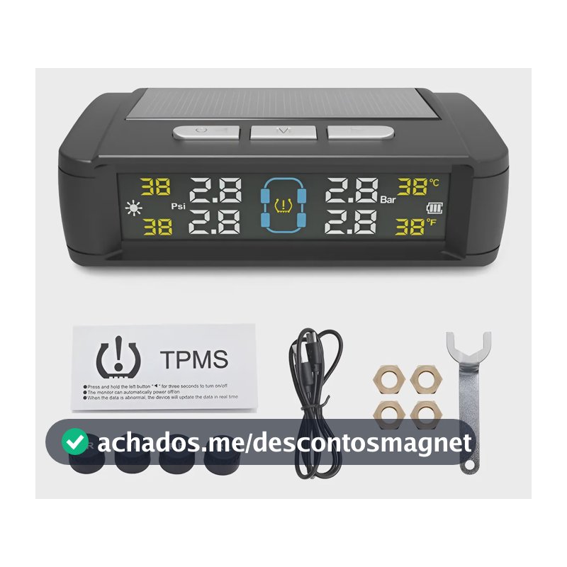 Sensor De Pressão Dos Pneus Sistema De Sensor Externo Alarme