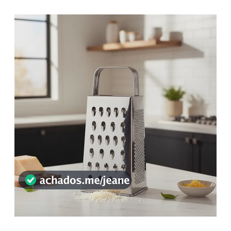Ralador 4 Faces Aço Inox 23cm Ralador Legumes Queijo Chocola Inox