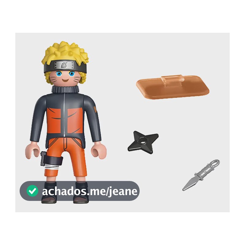 Figura de Ação Naruto Uzumaki Playmobil Colecionável da Sunny com Articulação