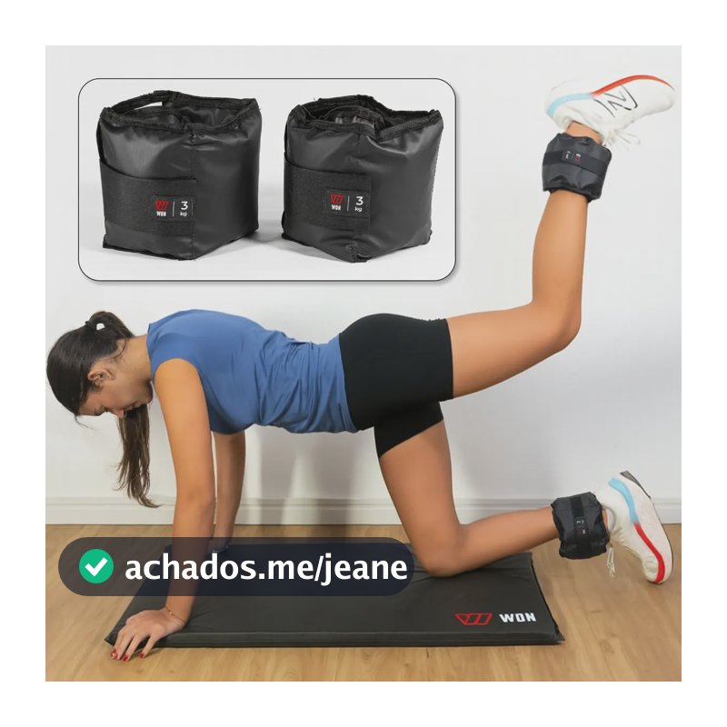 Caneleira Peso 3 Kg Par Won Treine Em Casa Academia Crossfit Fisioterapia Fitness Treino Funcional